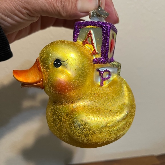 Sparkle Bright by Radko Glass Duck Ornament - Picture 5 of 10